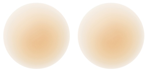 NOOD No-Show Adhesive and Reusable Round Nipple Covers No.3 Buff / 3in.