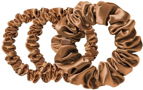 Slip Pure Silk Back to Basics Scrunchie Set Copper