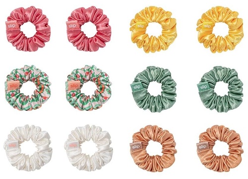 pure silk minnie scrunchies - italian summer