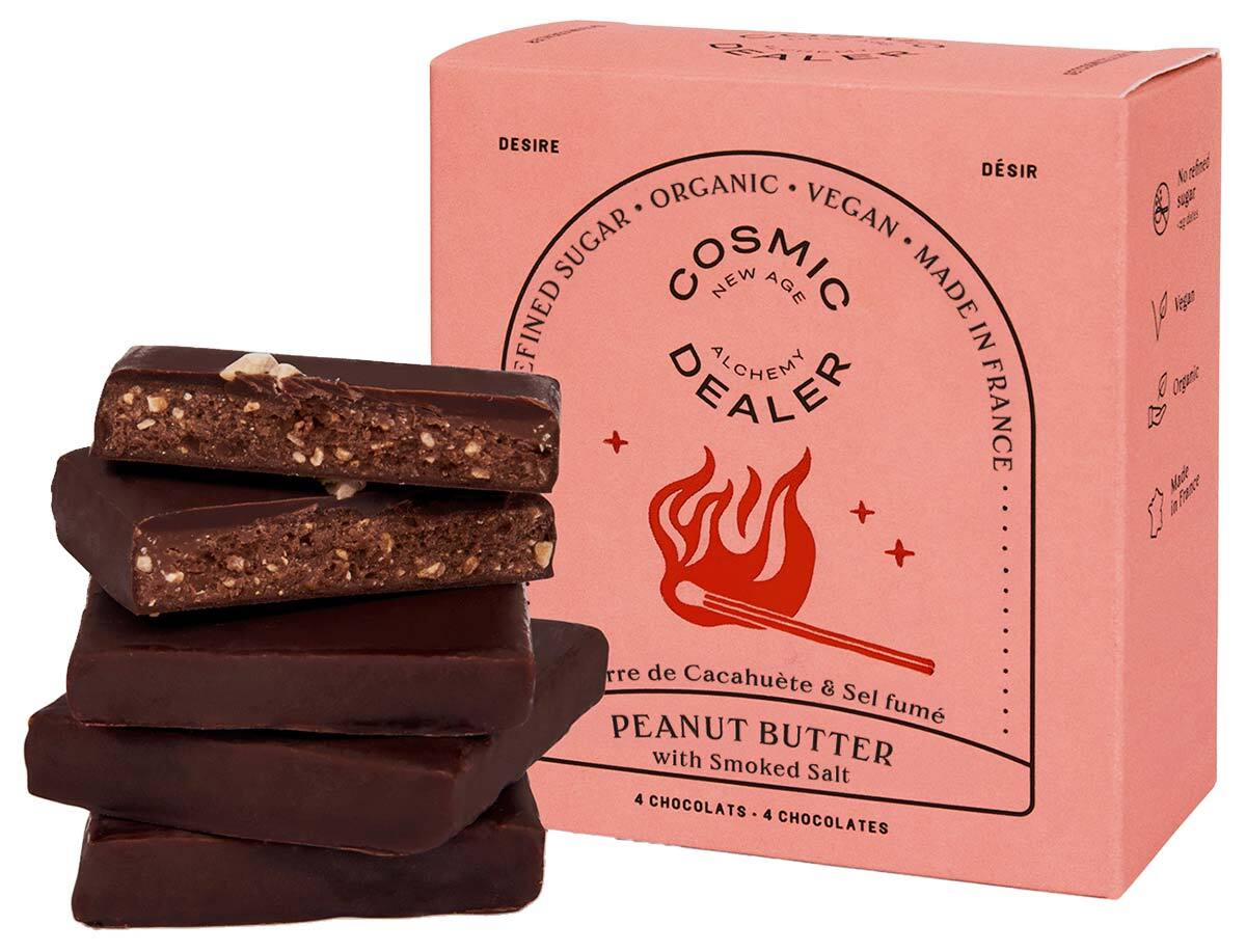 Cosmic Dealer - Peanut Butter & Smoked Salt nut butter chocolate box - Healthy Snacks