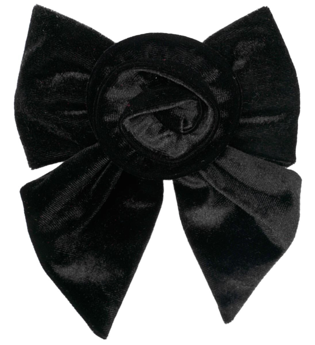 SUI AVA - Rosie Velvet Bow - Black - Hair clips & barrettes