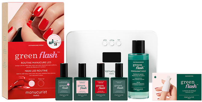 Manucurist - RETAIL KIT 36W - POPPY RED + HORTENCIA - Nailpolish