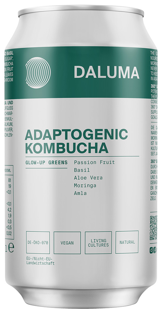 DALUMA - Glow-up Greens Adaptogenic Kombucha - Liquid