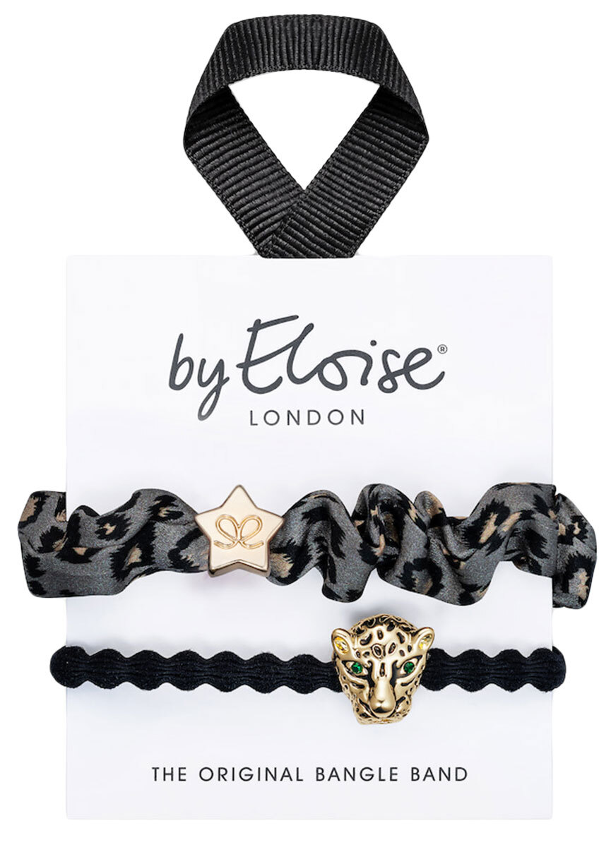By Eloise - Midnight Safari - Hair Ties - silk