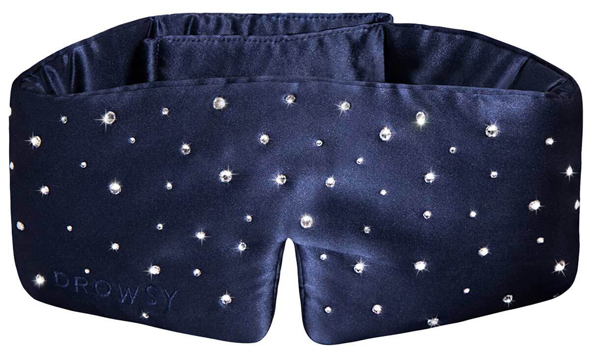 Drowsy - Silk Sleep Mask - Crystals by Swarovski - Silk sleep masks