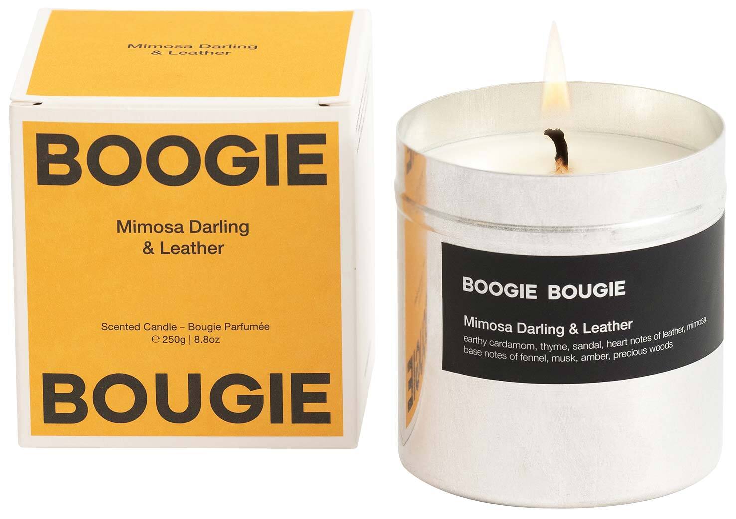 BOOGIE BOUGIE - Scented Candle Mimosa Darling & Leather - Candle