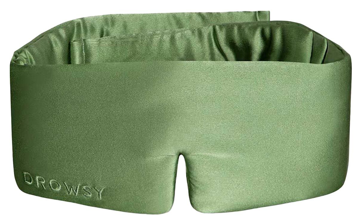 Drowsy - Silk Sleep Mask - Pistachio Green - Silk sleep masks