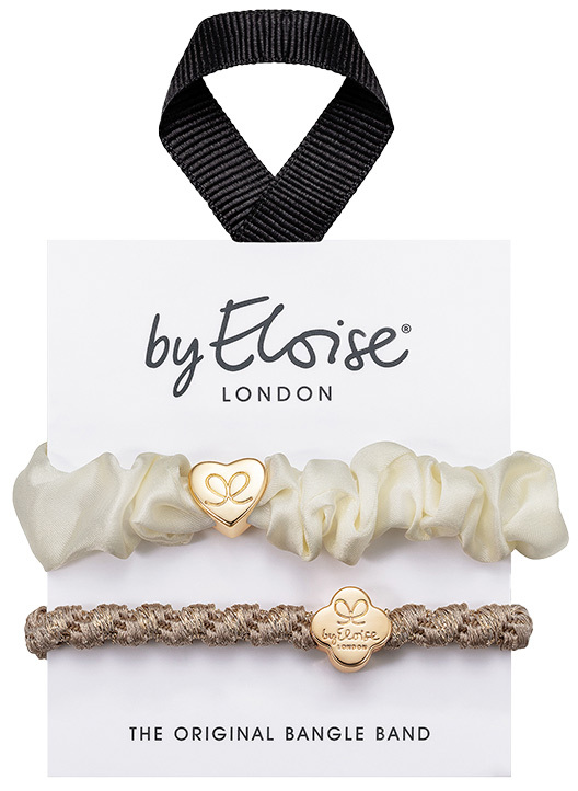By Eloise - Cream and Gold - Hair ties