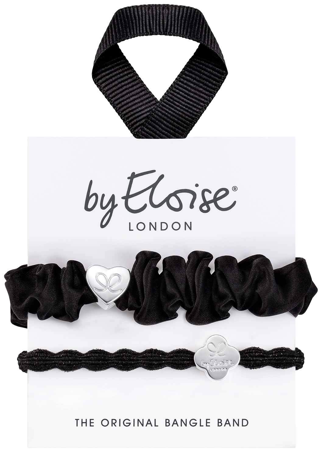 By Eloise - Silver & Black - Hair ties