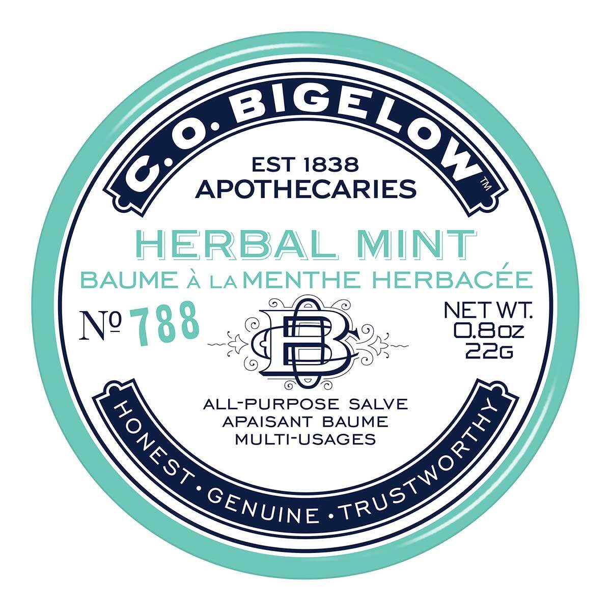 C.O. Bigelow - Herbal Mint Salve - Lip Balm