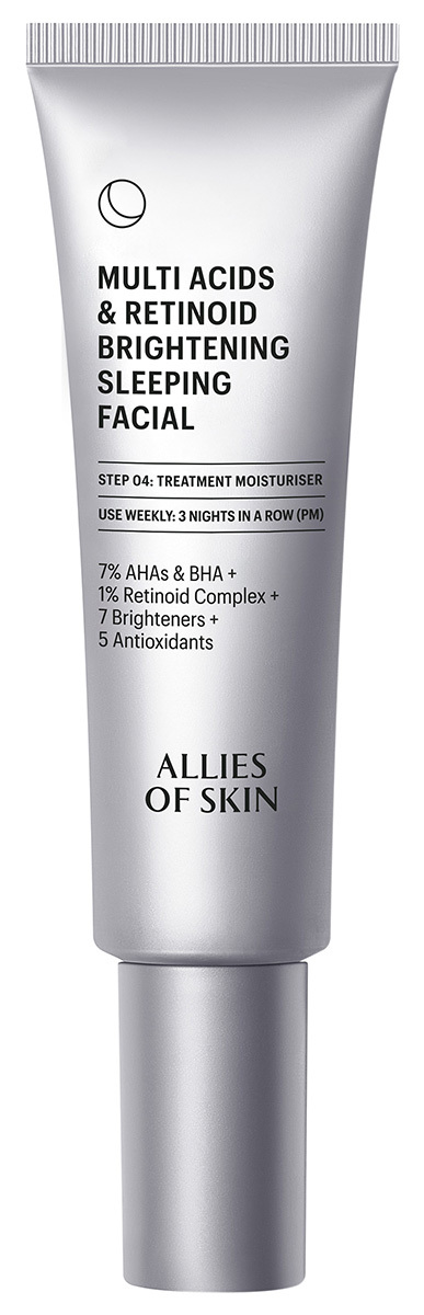 Allies Of Skin - Multi Acids & Retinoid Brightening Sleeping Facial - Night Cream