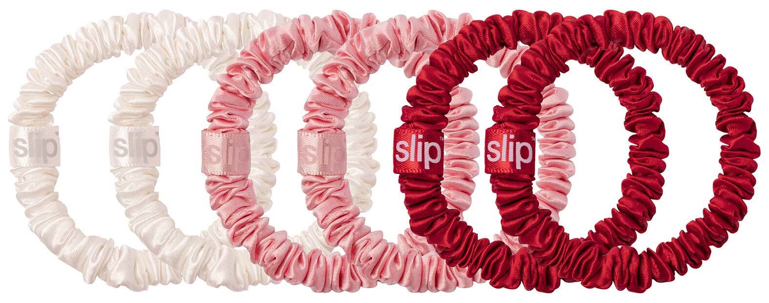 Slip - pure silk skinny scrunchies - sweetie - Haargummis aus Seide