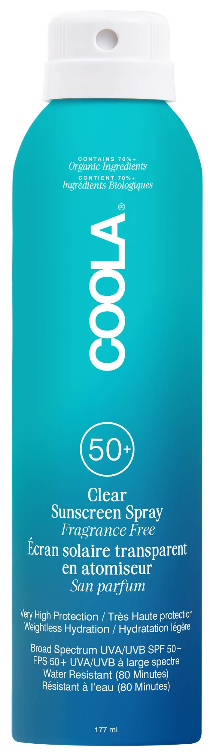 Coola® - Classic SPF 50 Body Spray Unscented - Body Sunscreen