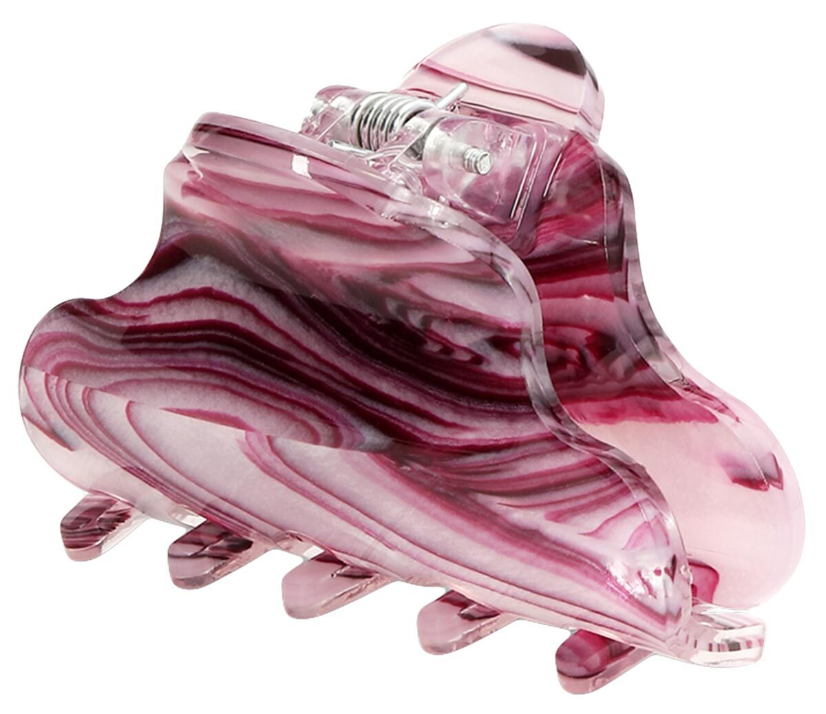 SUI AVA - Lene Ember Mini - Burgundy Marble - Hair clips & barrettes