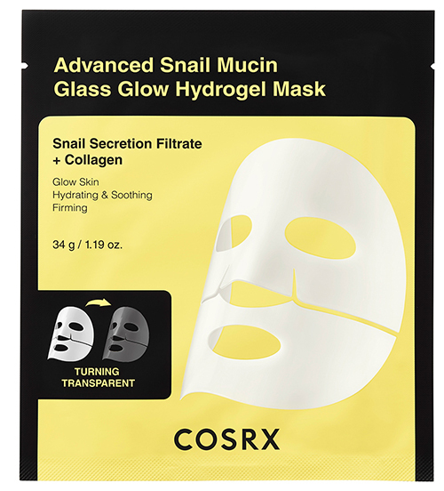 COSRX - Advanced Snail Mucin Glass Glow Hydrogel Mask - Glow Mask