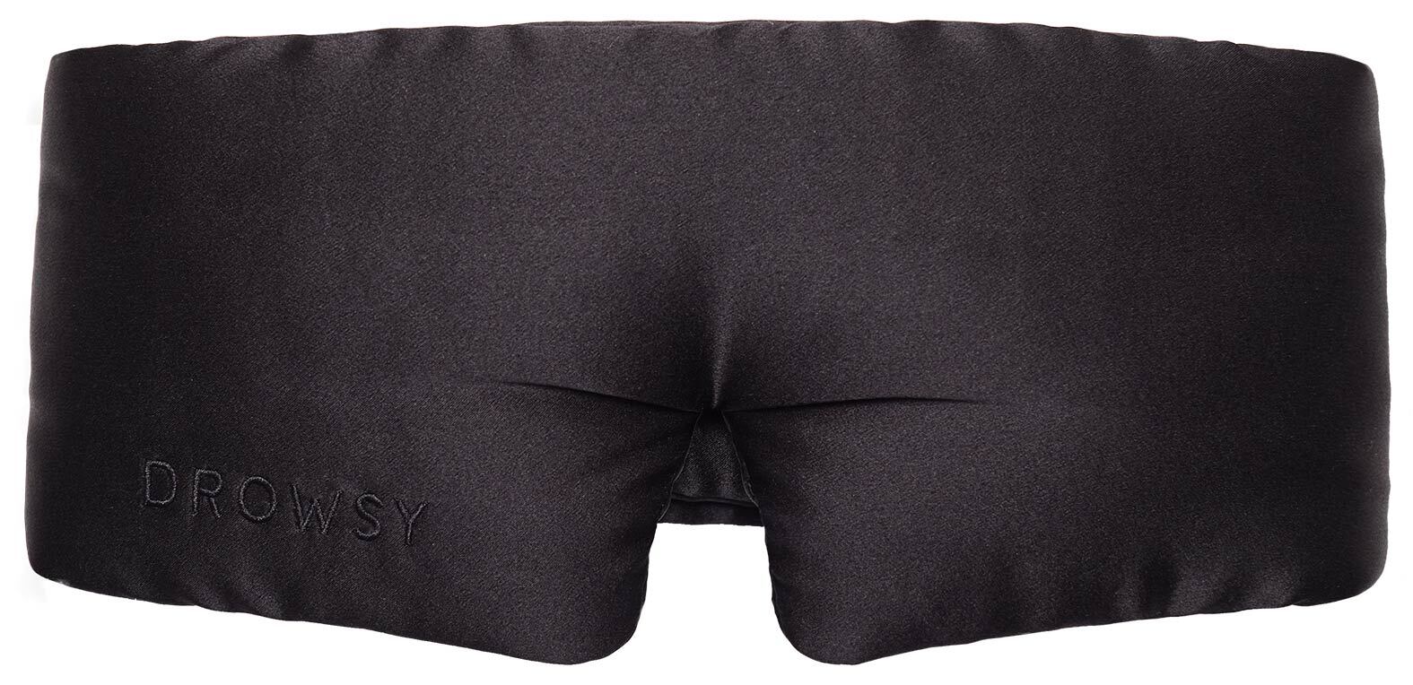 Drowsy - Black Jade Eyelash Protecting Silk Sleep Mask - Silk sleep masks
