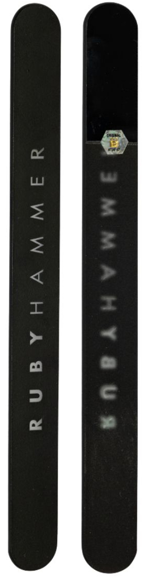 Ruby Hammer Nail File - Large in Black