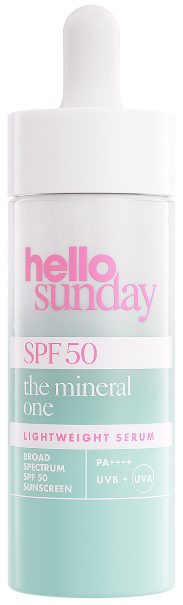 Hello Sunday - the mineral one- Lightweight Serum Drops SPF50 - Serum with SPF