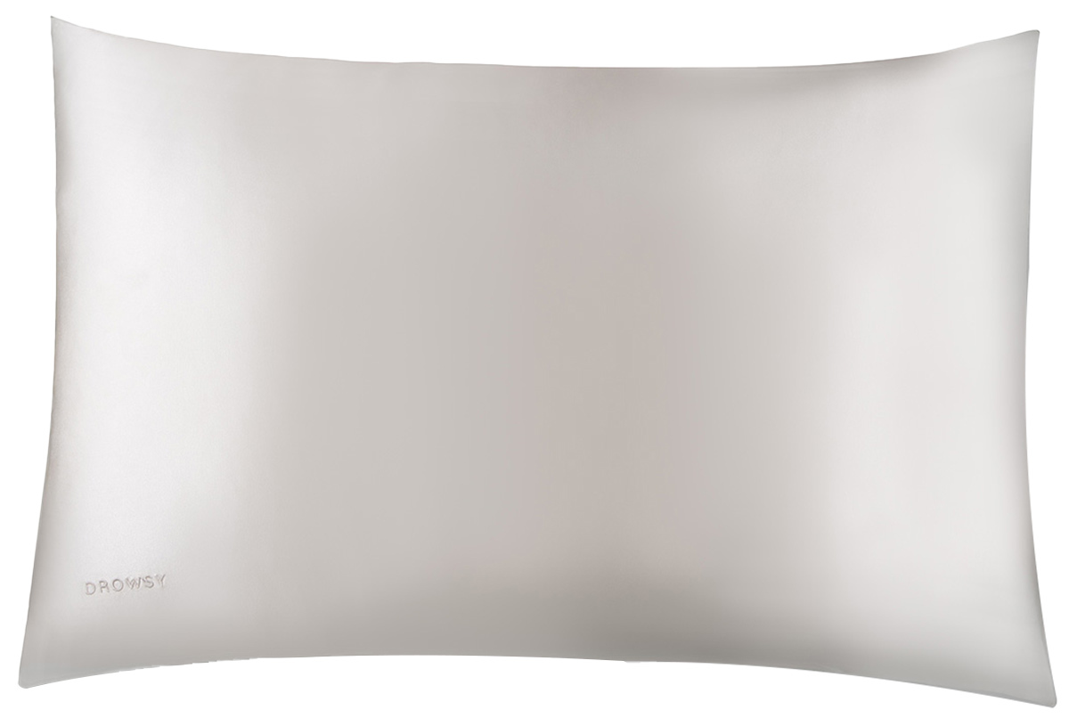 Drowsy - Queen Pillowcase - Akoya Pearl - Silk cushion covers