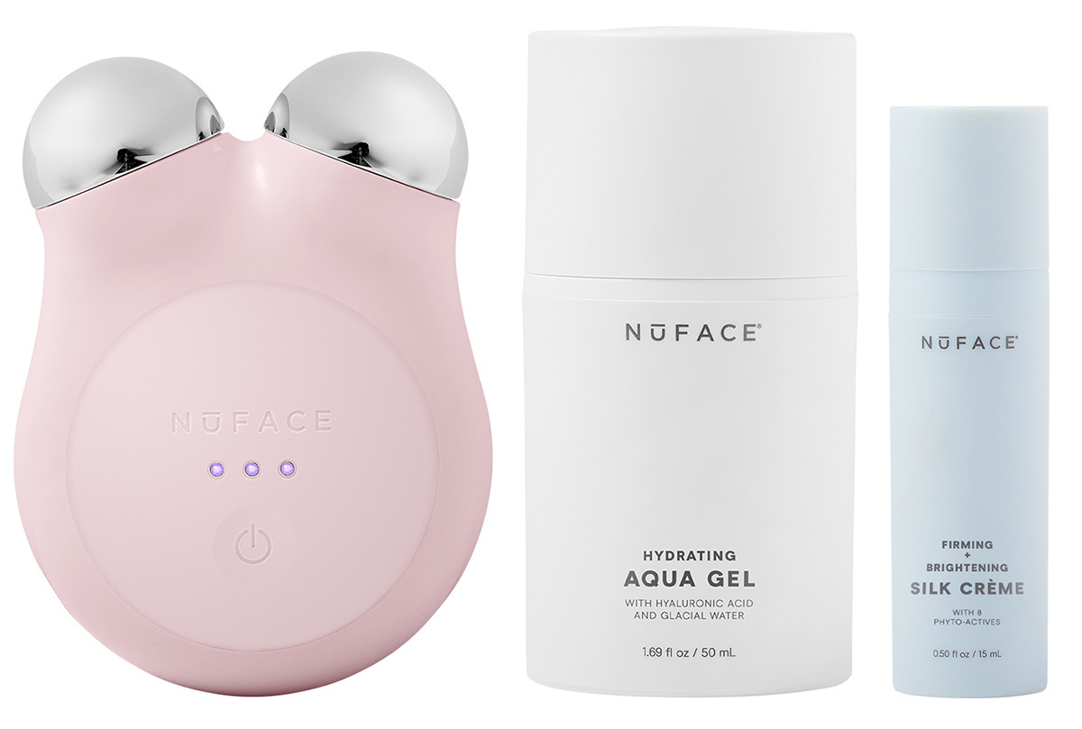 Nuface MINI+ Starter Kit in Sandy Rose