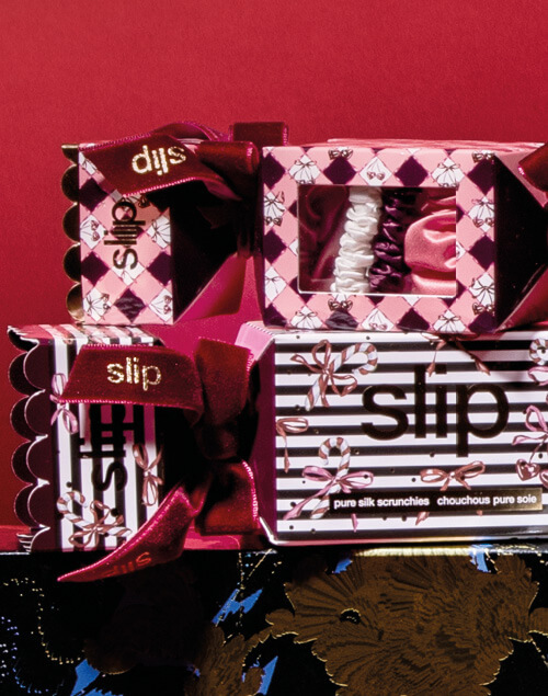 Slip pure silk large scrunchie cracker - sugar plum