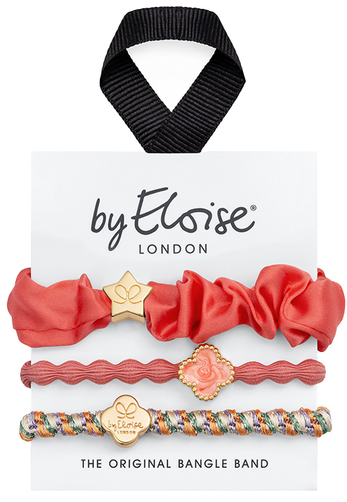 By Eloise - CORAL KISS - Hair Ties - silk