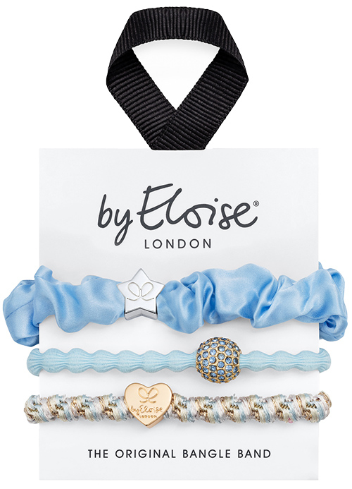By Eloise - SOMETHING BLUE - Hair Ties - silk