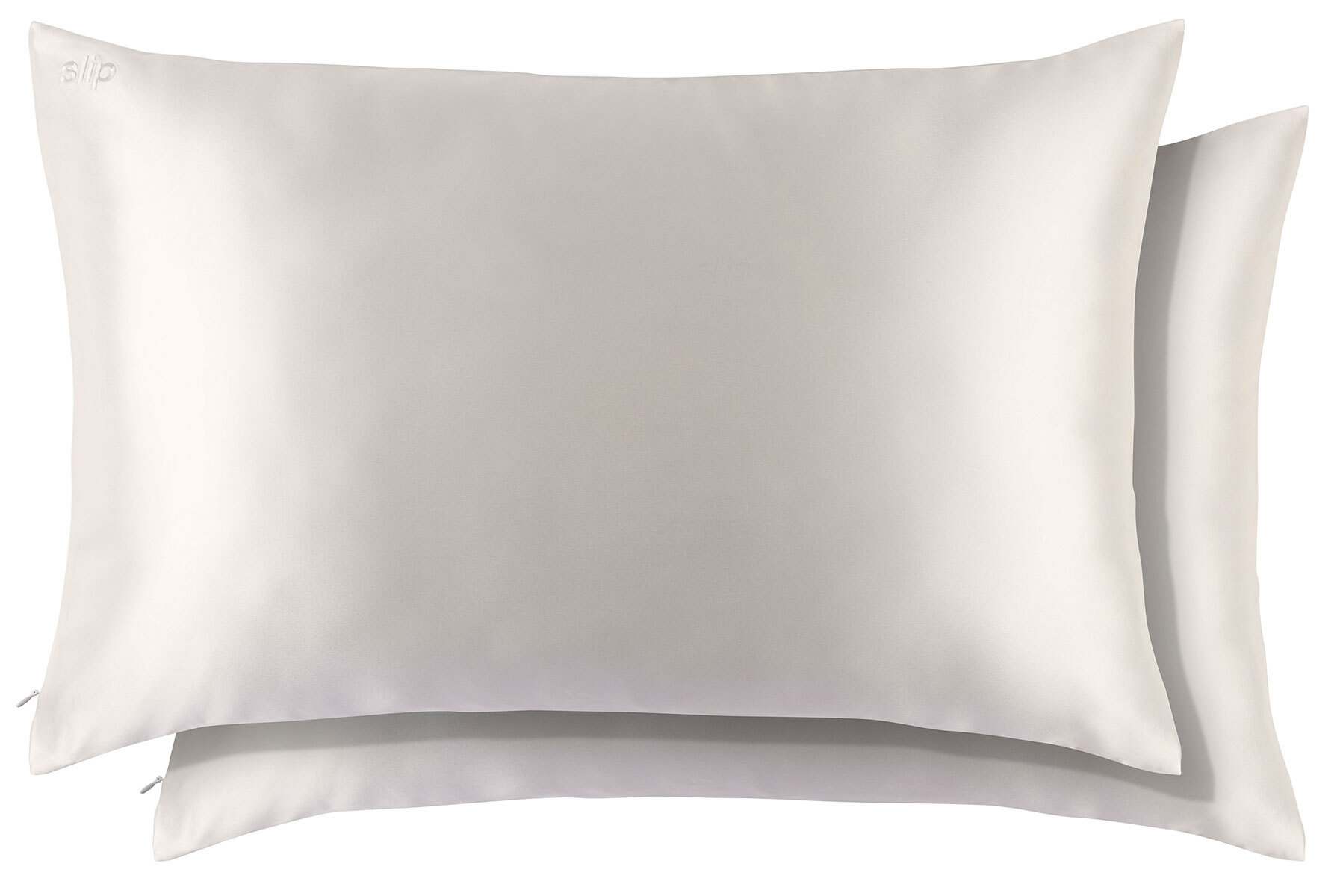 Slip - slip pure silk queen pillowcase duo - white - Silk cushion covers