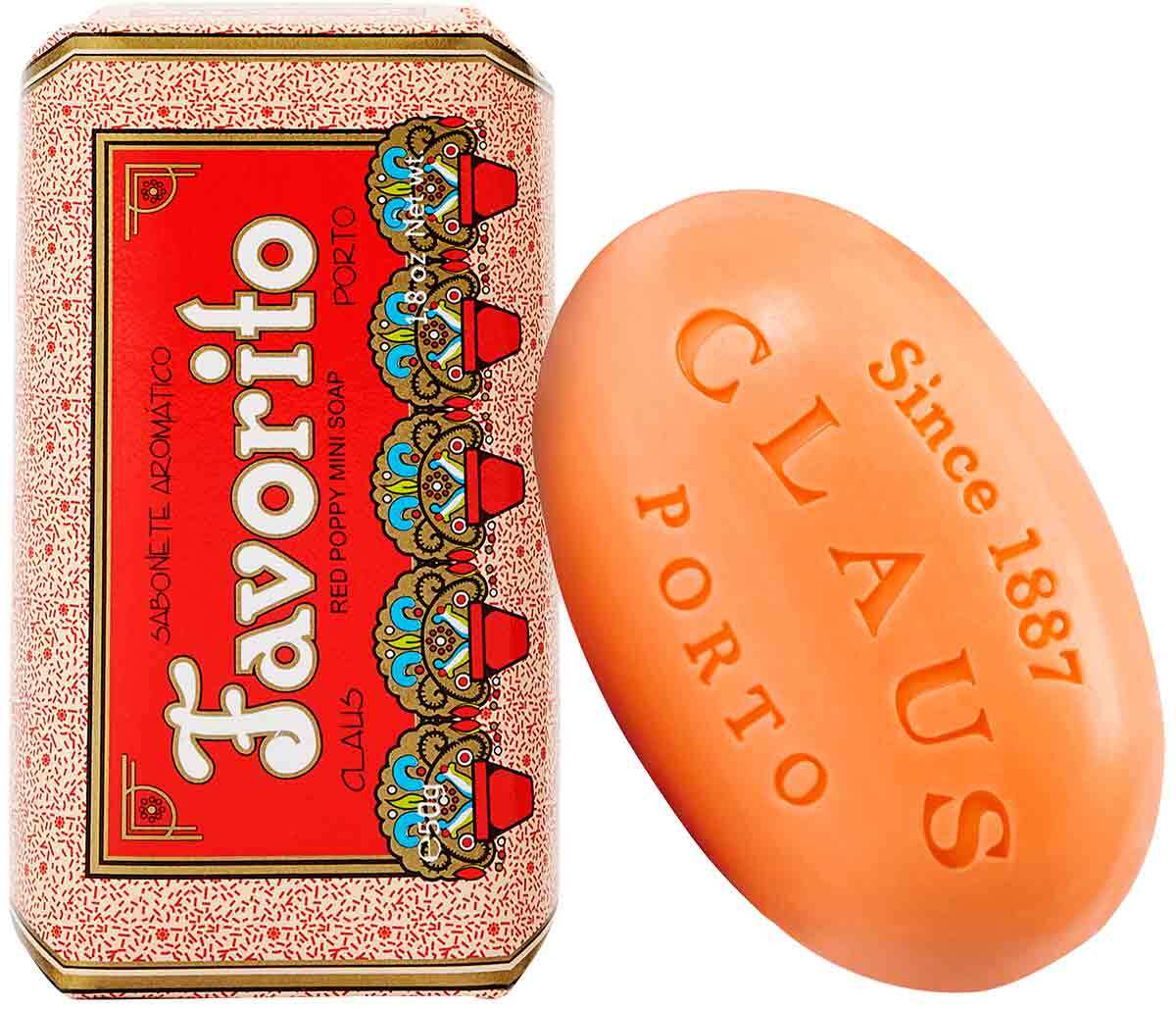 Claus Porto - Favorito Red Poppy Mini Soap - Shower Soap