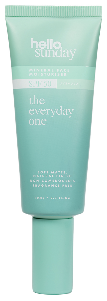 Hello Sunday - the everyday one - mineral face moisturiser SPF 50 with centella asiatica - Face Sunscreen