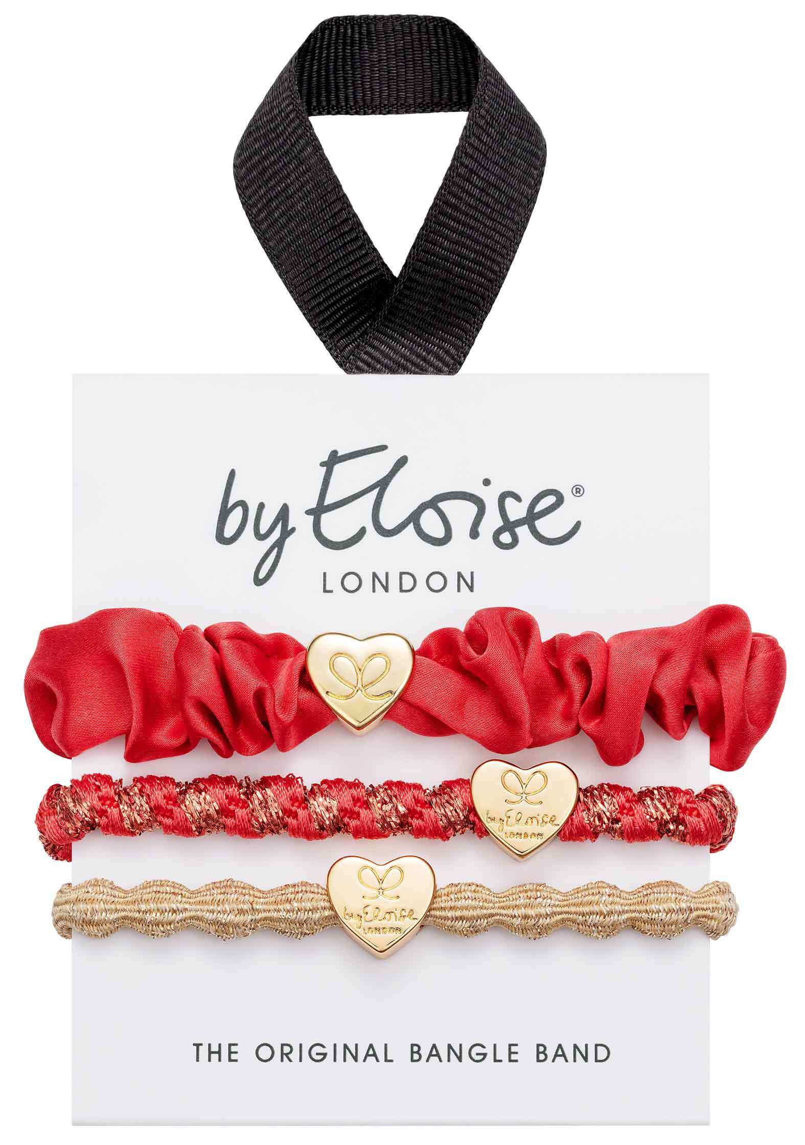By Eloise - Valentine Hearts - Hair Ties - silk