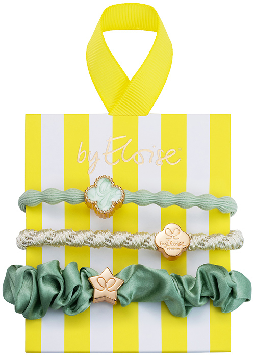 By Eloise - Piazza Pistachio - Hair Ties - silk