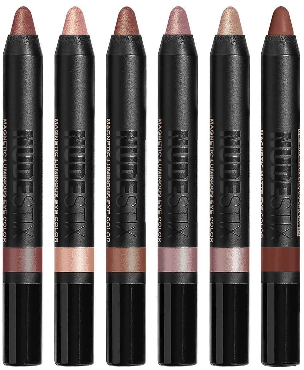 NUDESTIX Nude Beach 6 pc Eye Pencil Palette Praia, Rustic Grotto, Nudity