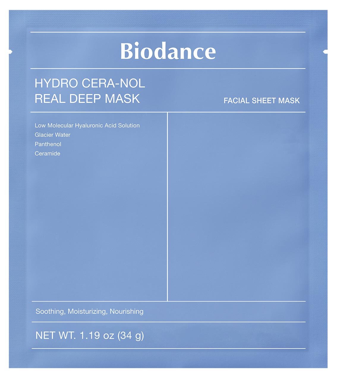 Biodance - Hydro Cera-Nol Real Deep Mask - Sheet Mask