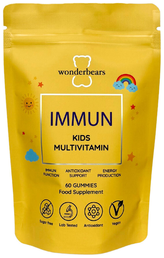 Wonderbears - IMMUN -Kids Multivitamin Pouch - Healthy Snacks