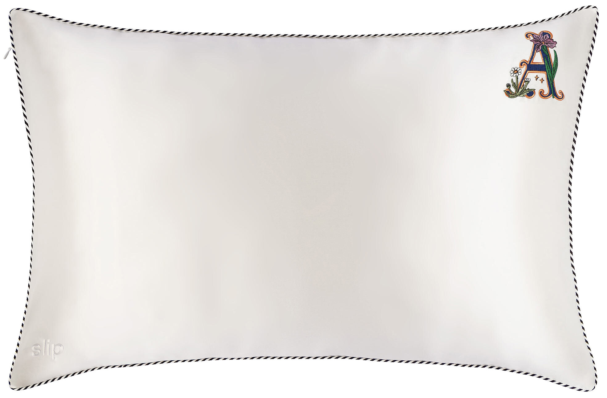 Slip - slip pure silk initial collection queen pillowcase - white - Silk cushion covers