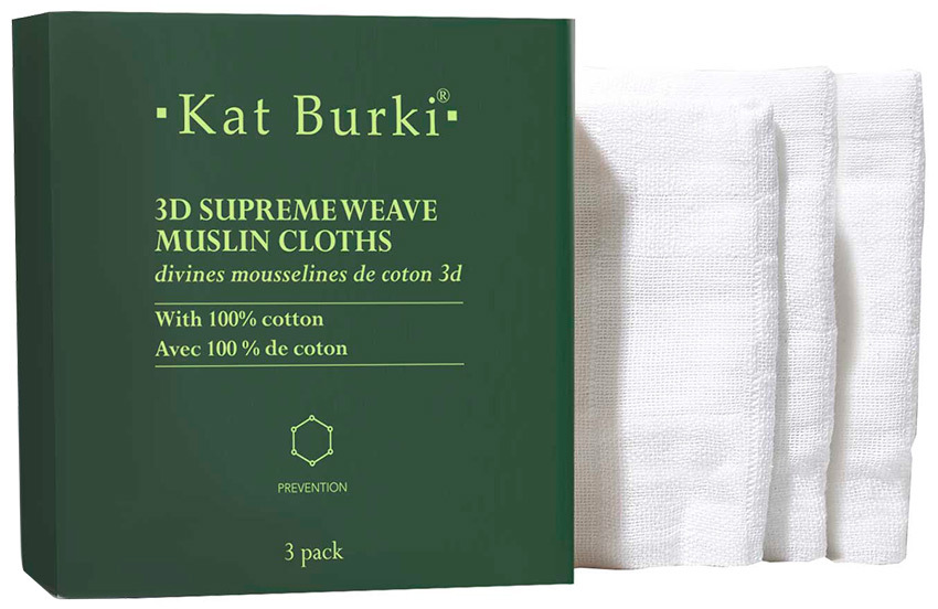 Kat Burki - 3D SUPREME WEAVE MUSLIN CLOTHS - Cleansing Wipes