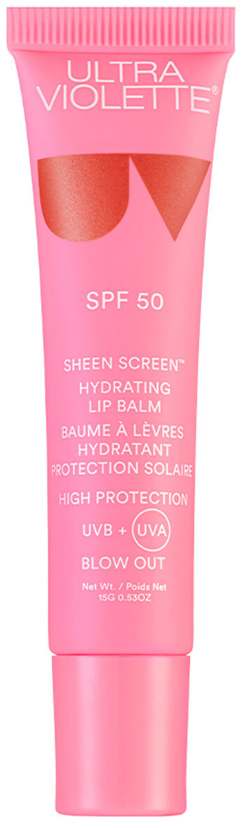 Ultra Violette Sheen Screen Spf 50 Hydrating Lip Balm Blow Out 15g