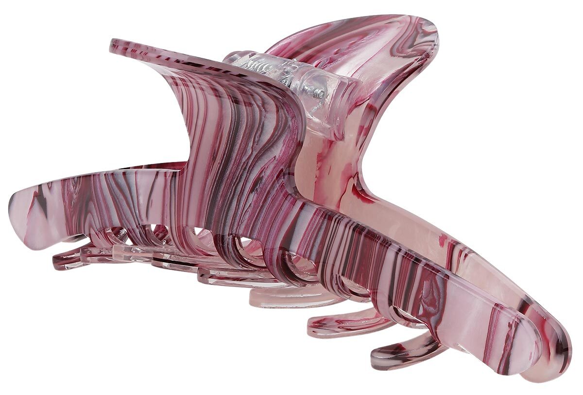 SUI AVA - Ordinary Ember Biggest - Burgundy Marble - Hair clips & barrettes