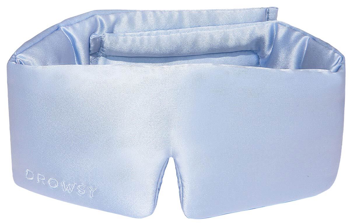 Drowsy - Silk Sleep Mask - Blue Belle - Silk sleep masks