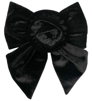 SUI AVA Rosie Velvet Bow - Black