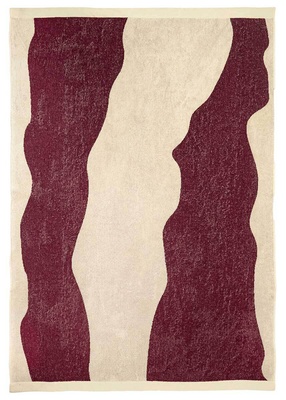 OAS Burgundy Bone Towel