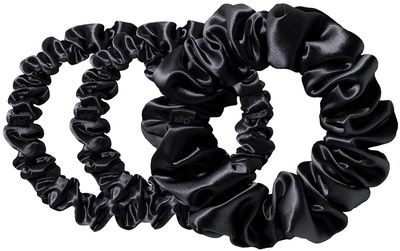 Slip Pure Silk Back to Basics Scrunchie Set أسود