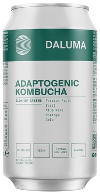 DALUMA Glow-up Greens Adaptogenic Kombucha