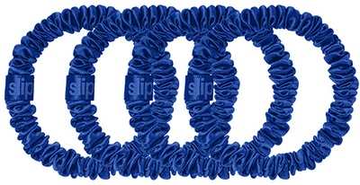 Slip Pure Silk Skinny Scrunchies royal blue