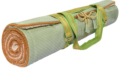 Holistic Silk Yoga Rug Mat Jade