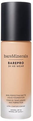 bareMinerals BAREPRO® 24HR Wear Skin-Perfecting Matte Liquid Foundation Mineral SPF 20 Light 27 Cool