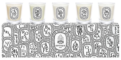 Diptyque 5 miniature candles set
