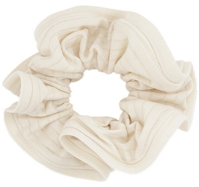 SUI AVA Soft Touch Scrunchie - Off White