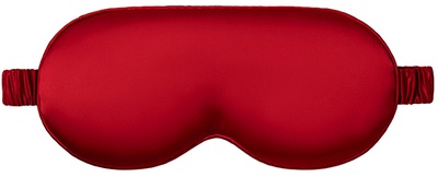 Slip slip pure silk contour sleep mask scarlet